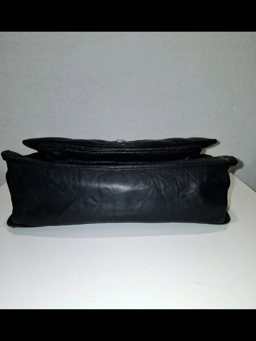 Zadig & Voltaire Black Quilted Shoulder Bag with Silver Chain